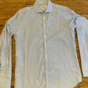 Charles Tyrwhitt blue striped shirt